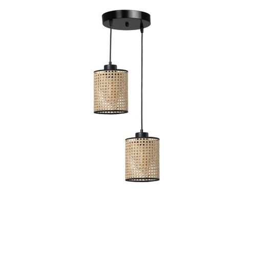 April 2 Li Tepsili Rattan Sarkıt Rattan Chandelier slika 1