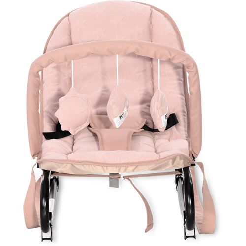 LORELLI ELIZA LUXE Njihalica za Bebe Cameo Rose Stars (0+mj/do 9kg) slika 3