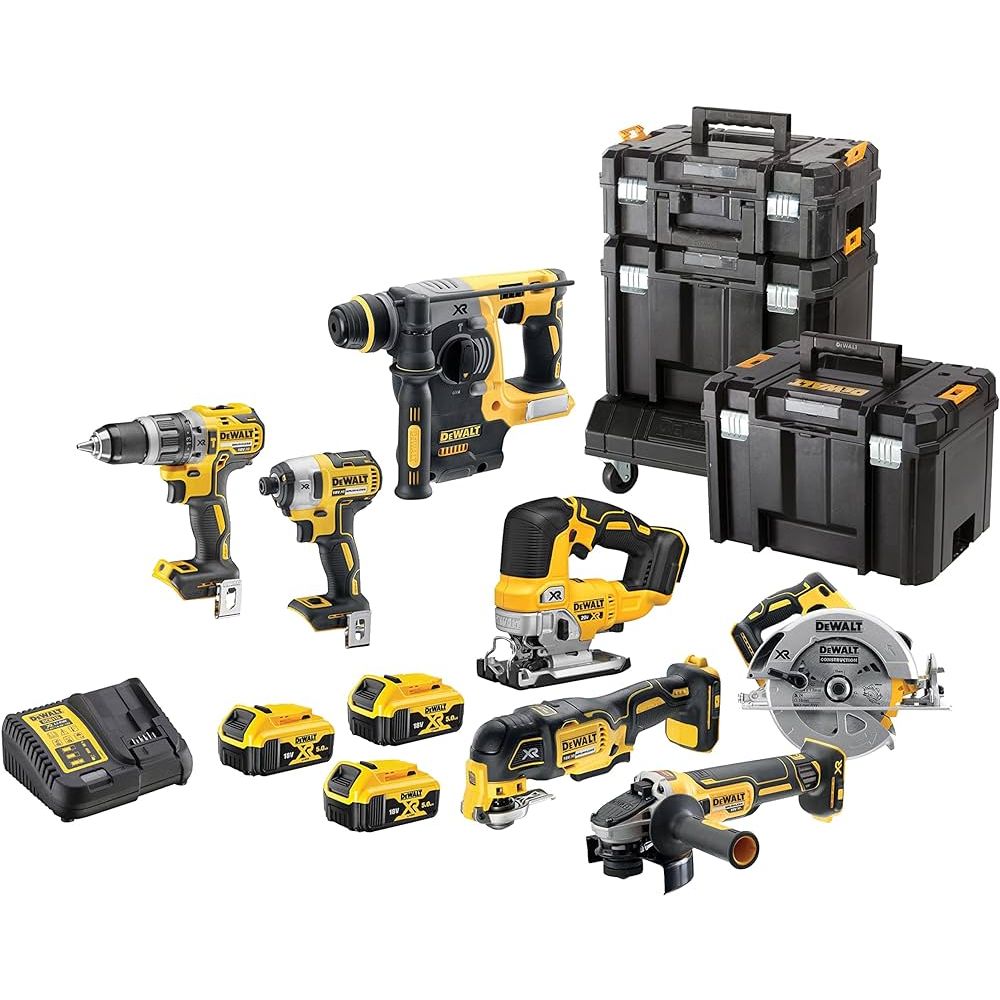 7 DJELNI SET AKU 18V XR 3x5Ah TSTAK Dewalt DCK755P3T slika 1