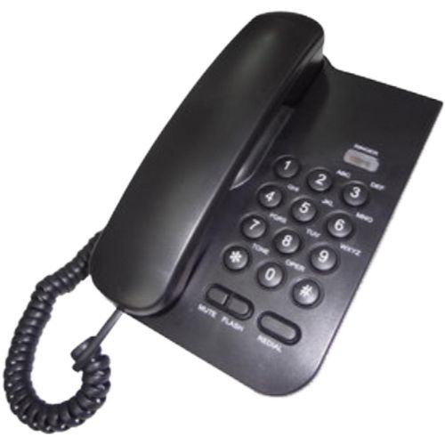 MeanIT Telefon analogni, stoni, crni - ST100 Black slika 1