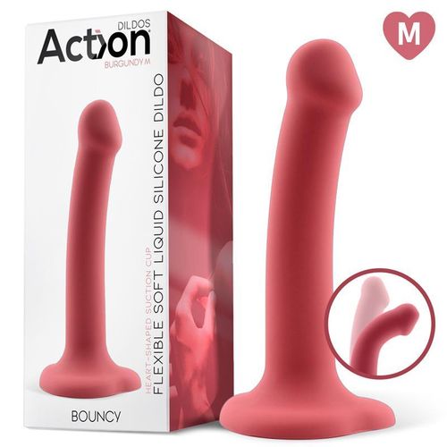 Action Bouncy Liquid Silicone Dildo 18cm slika 11