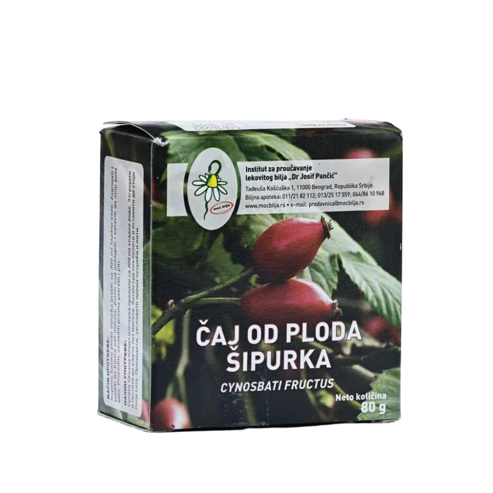 Čaj Plod Šipurke 80g Josif Pančić slika 1