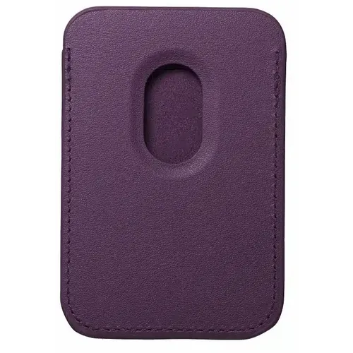Kožni Mag Wallet magnetni novčanik tamnoljubičaste boje slika 6