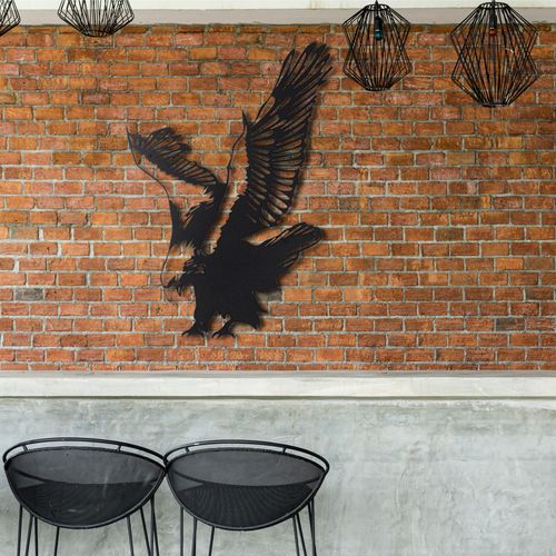 Wallity Eagle Black Decorative Metal Wall Accessory slika 11