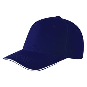 RUNNER, kačket, sendvič, 6 panela, 100% pamuk, plavi