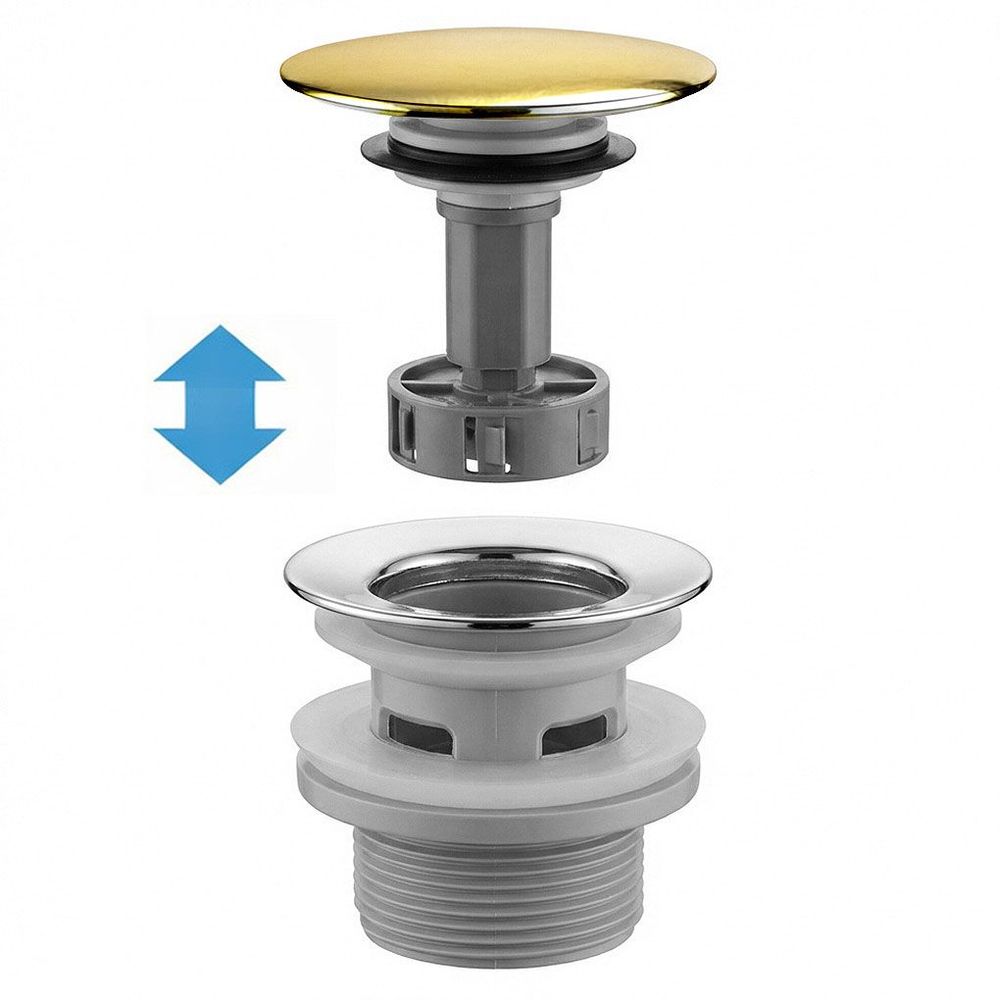 Sifon za umivaonik s click-clack ventilom REA Flow Gold slika 7