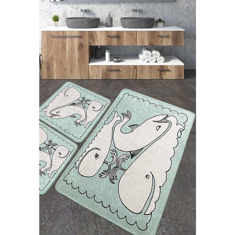 Set Kupatilskih Prostirki Helsinki Multicolor (3 Komada) slika 1