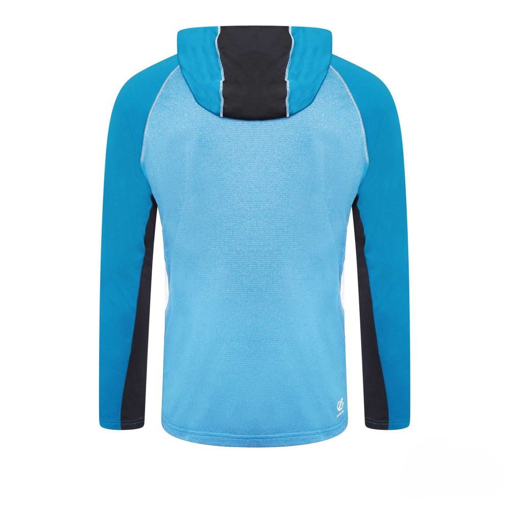 Dare2B Muški duks na kopčanje Contend Core Stretch, Fjord Blue/Black slika 2