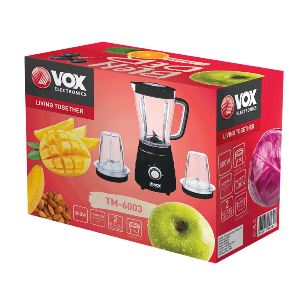 Vox Blender TM 6003 - Klasični Blender sa 2 Brzine i Pulsnom Funkcijom slika 2