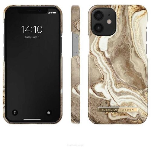 iDeal of Sweden Maskica - iPhone 12 / 12 Pro - Golden Sand Marble slika 1