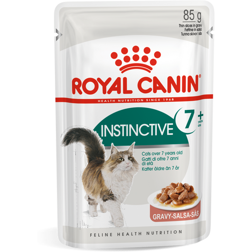 ROYAL CANIN FHN Instinctive 7+ Gravy, potpuna hrana u vrećici za  odrasle mačke starije od 7 godina, komadići u umaku, 12x85 g slika 1