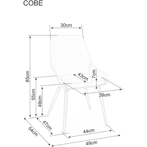 Stolica COBE - Tkanina slika 5