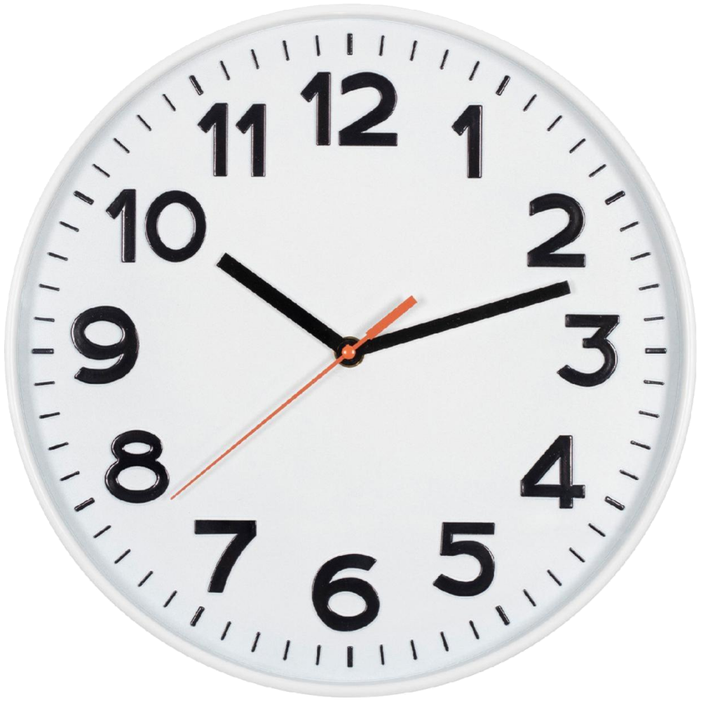 home Zidni sat Home AWC300WH, Staklena prednja strana/visoki kon slika 2