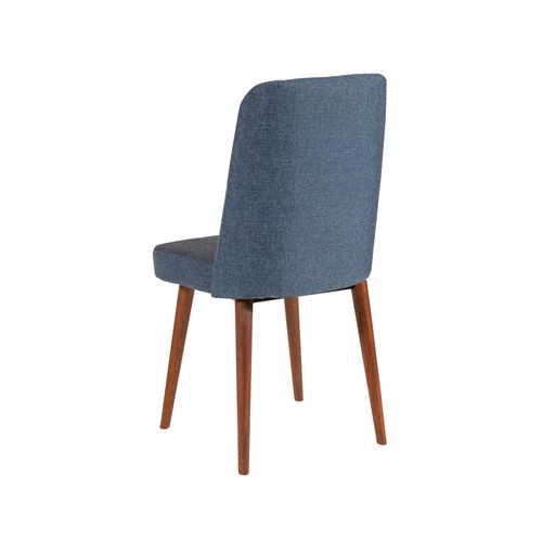 Hanah Home Vina Walnut Dark Blue Walnut - Tamno plavi produživi trpezarijski sto i set stolica (5 delova) slika 13