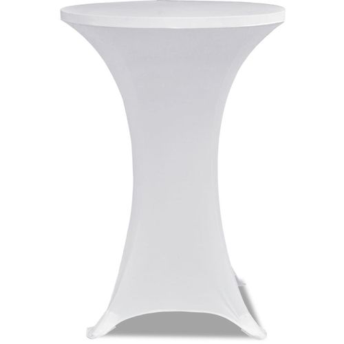 Bijeli rastežljiv stolnjak za stolove Ø80 2 kom slika 12