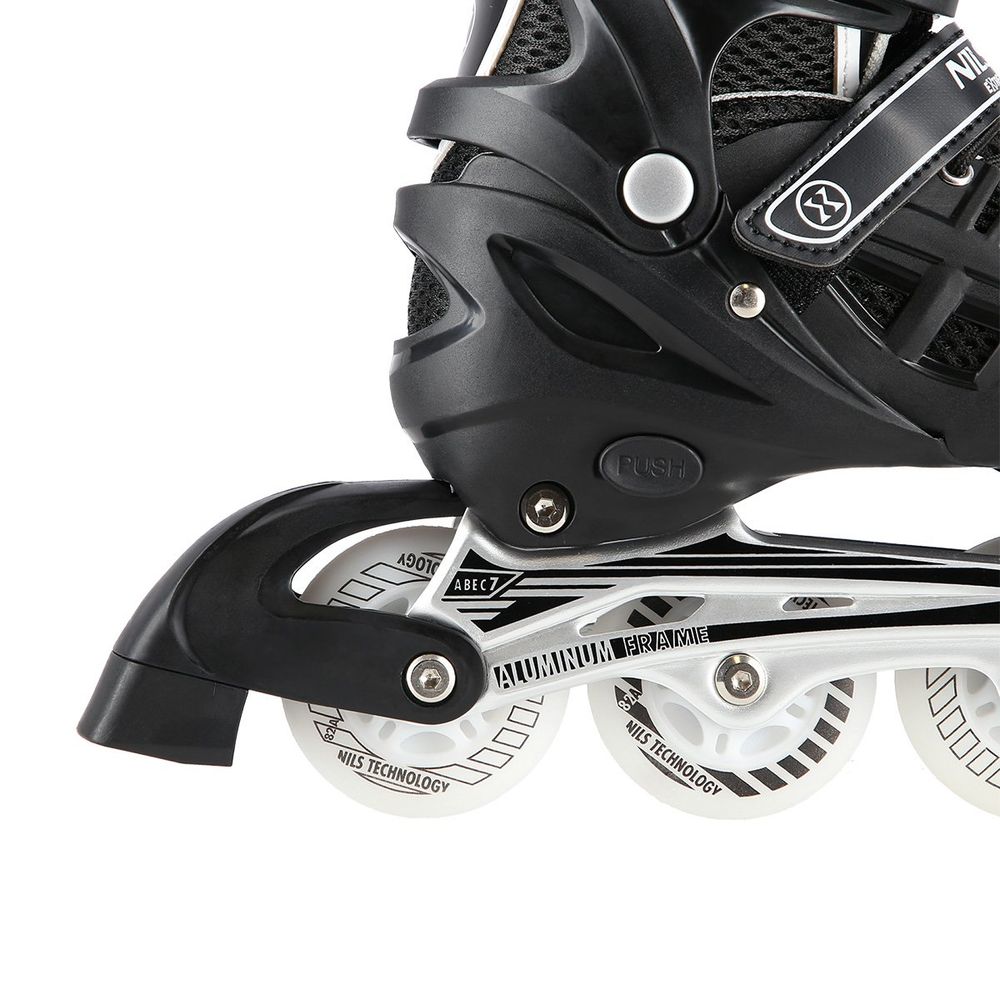 Nils Extreme 4 u 1 role i klizaljke s LED rasvjetom crne veličina M 35–38 slika 5