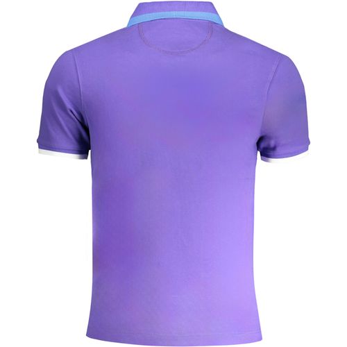 LA MARTINA PURPLE MEN'S SHORT SLEEVED POLO SHIRT slika 2