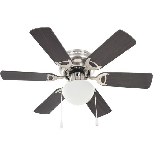 Ukrasni stropni ventilator sa svjetlom 82 cm tamnosmeđi slika 36