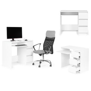 modernhome radni stol - bijeli 90x45 cm