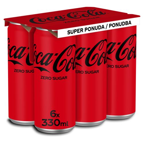 Coca-Cola Zero 0,33l 6pack limenka slika 1