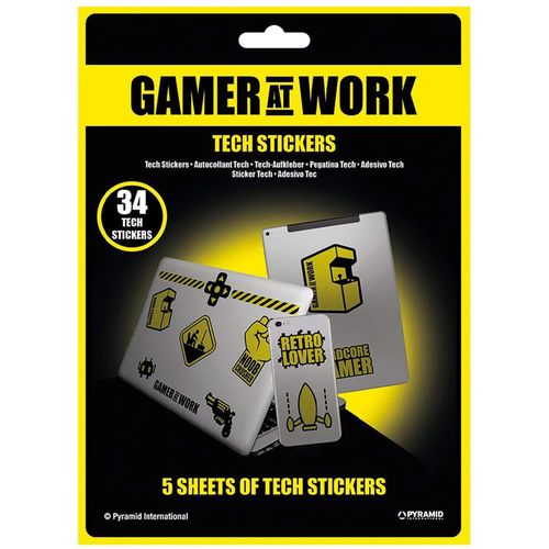 Gamer at Work Tech Stickers slika 1