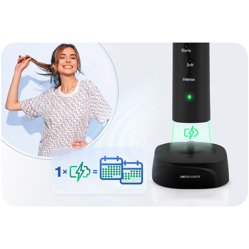 Berdsen Galaxy Sonic četkica za zube crna slika 6
