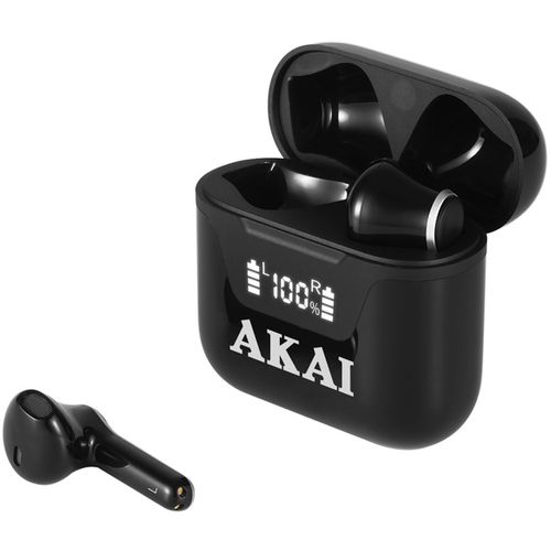 AKAI slušalice sa mikrofonom, Bluetooth, In-ear, crne BTE-J101 slika 2