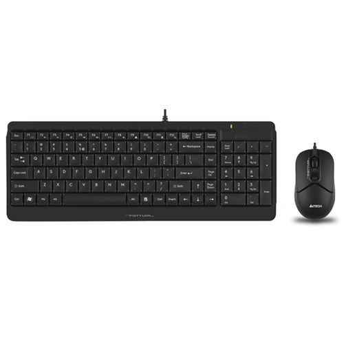 A4 TECH F1512S FSTYLER USB YU crna tastatura + USB crni miš slika 1