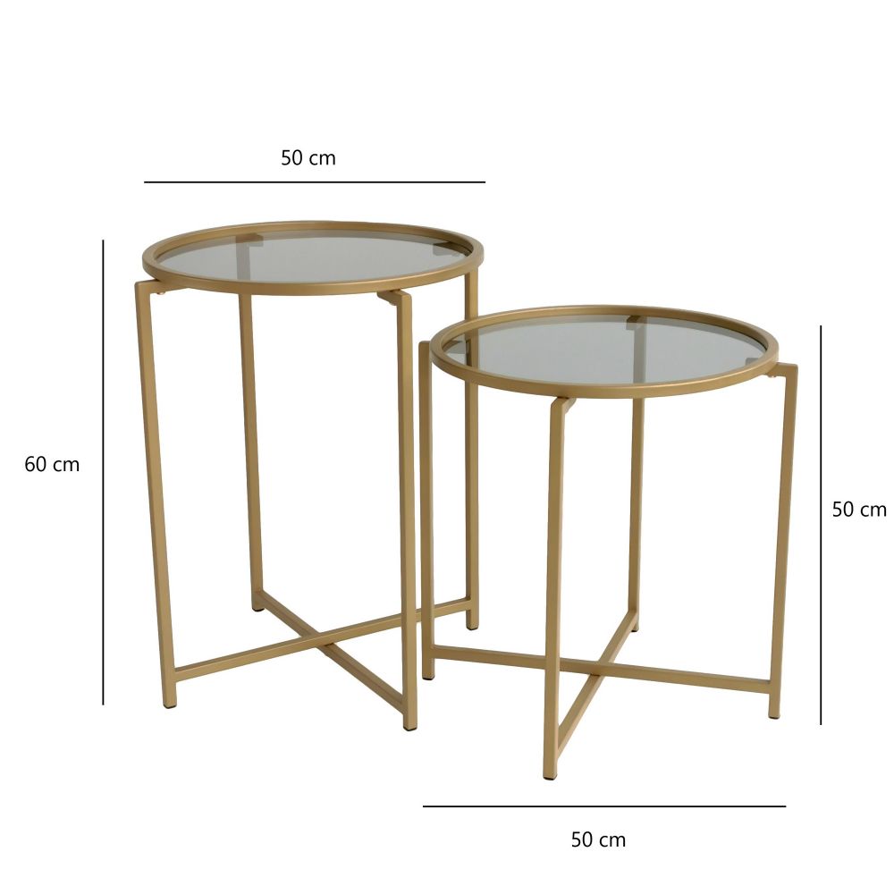 Set Stolića za Kafu S406 - Zlatni Fume slika 9
