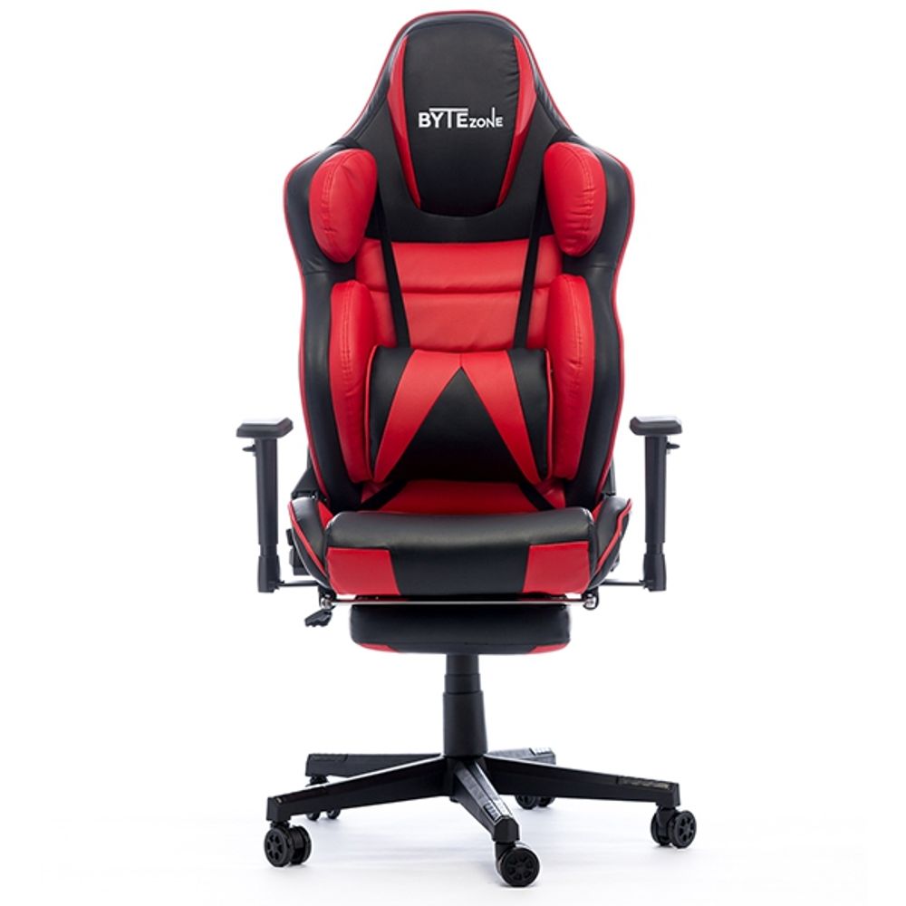 Gamerska stolica Bytezone HULK, masažni jastuk (crno-crvena) slika 2