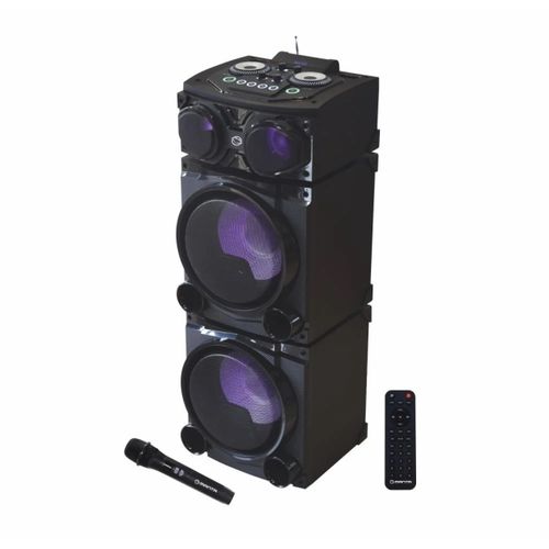 MANTA karaoke, 100W, modularne, FM, BT, USB, SD, bež mik, daljinsk, crni SPK5520 slika 4