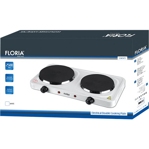 Floria Električno kuhalo, 2 ploče - 15/18 cm, 1500 W, bijela - ZLN2843 WH slika 2