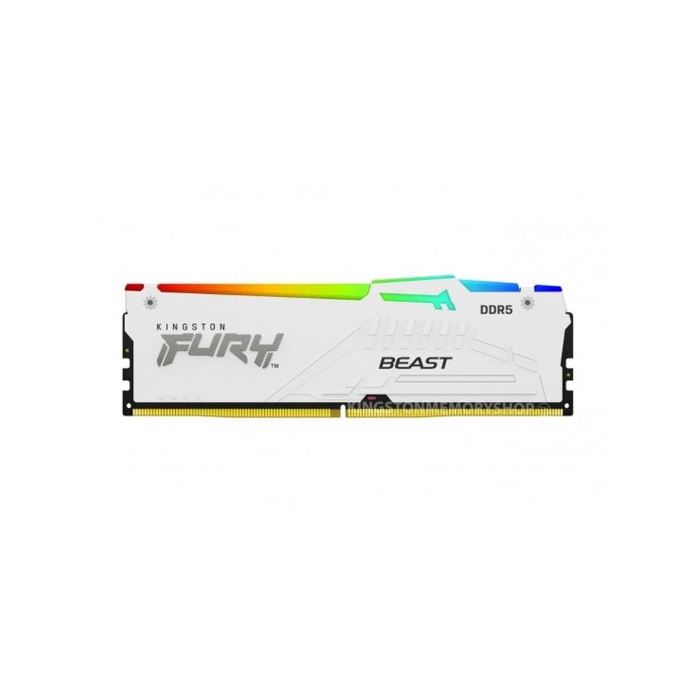Kingston 32GB 5200MHz DDR5 W.White RGB, CL40, 288-pin,XMP, EXPO slika 1