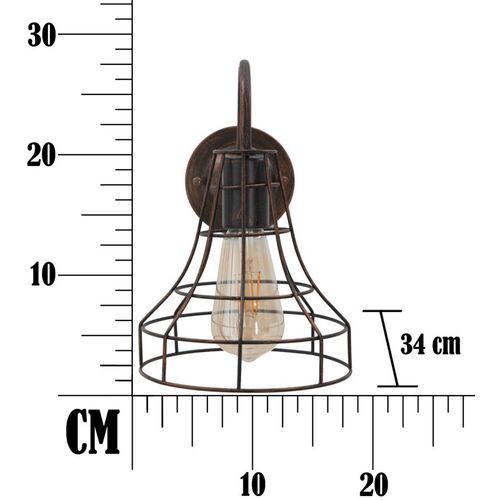 Mauro Ferretti Zidna svjetilka industry -a- cm 34x18x27 slika 8