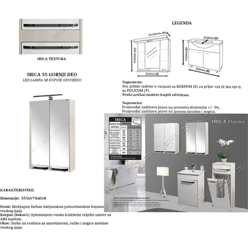 Ceramica Lux Ibica 55 gornji deo slika 2