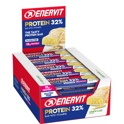 Enervit Sport čokoladica Protein Bar 32% Lemon cake 48g, 30 komada  slika 1