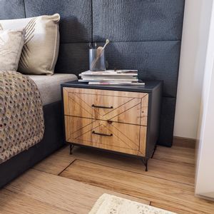 Felicita Anthracite
Oak Nightstand