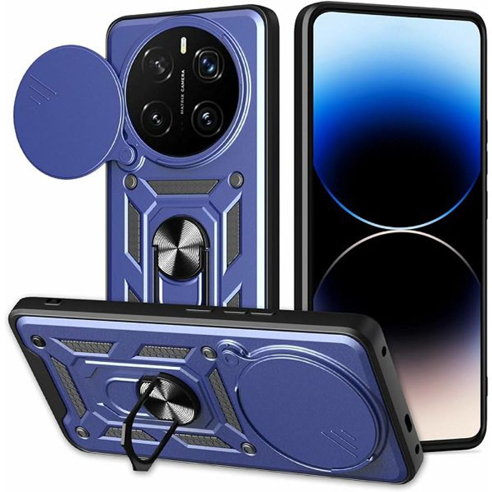 MM TPU HONOR MAGIC 8 LITE ANTI-SHOCK WITH RING plava slika 1
