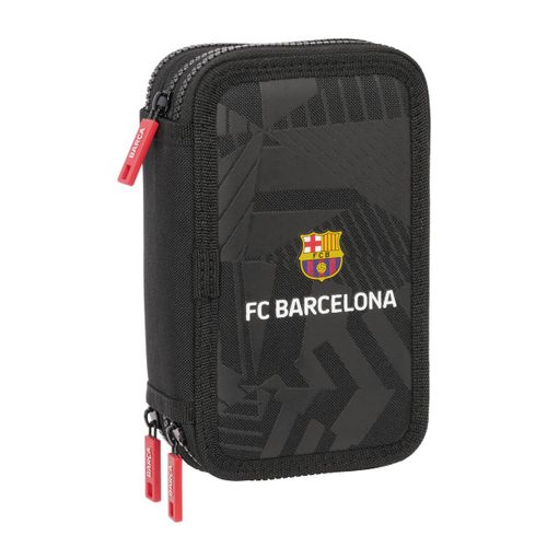 Trodijelna Pernica F.C. Barcelona Black Crna 12,5 x 19,5 x 5,5 cm 37 Dijelovi slika 1