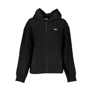 TOMMY HILFIGER WOMEN'S BLACK ZIP SWEATSHIRT