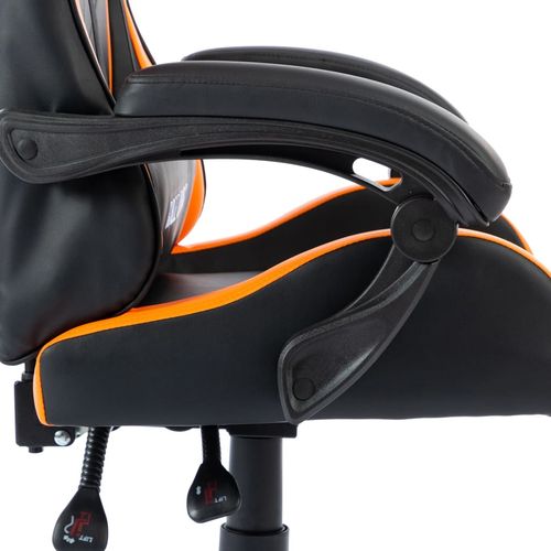 Igraća stolica od umjetne kože narančasta slika 38