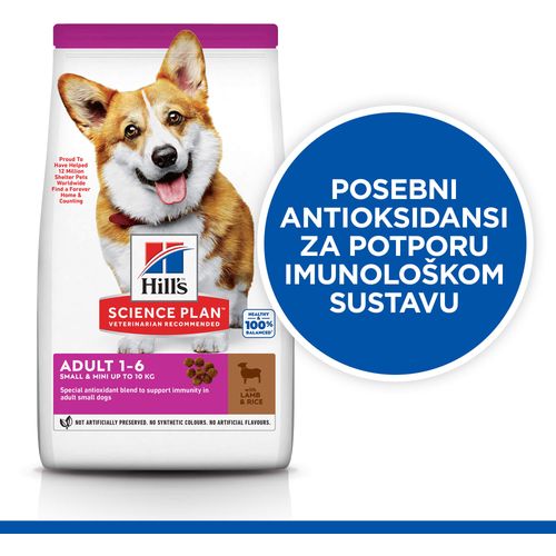 Hill's Science Plan hrana za pse Adult Small&Mini Janjentina i Riža, 6 kg slika 6