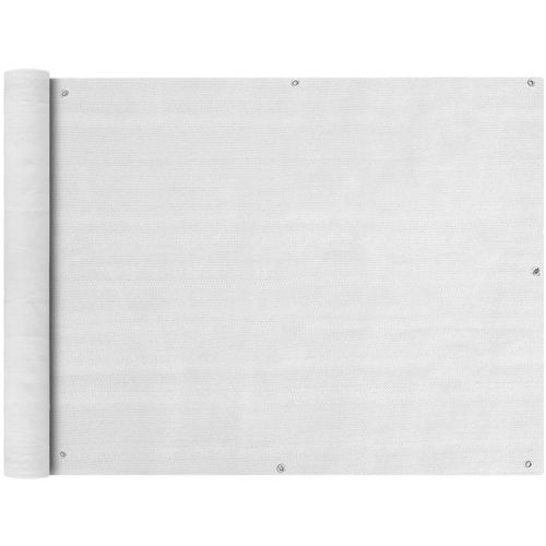 Balkonska Zaštita HDPE 90x600 cm Bijela slika 13