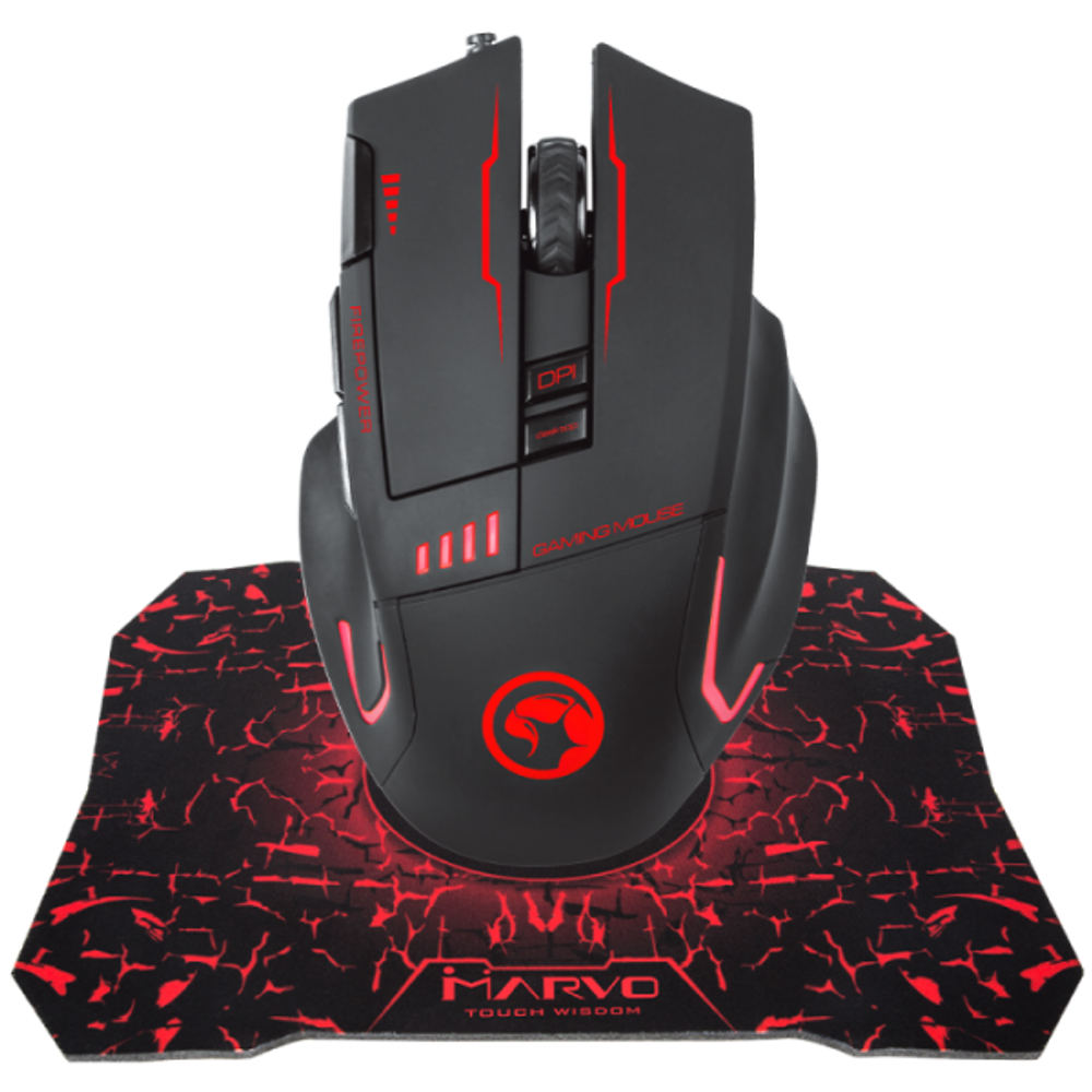 MARVO miš G909L + G1 Gaming podloga slika 1