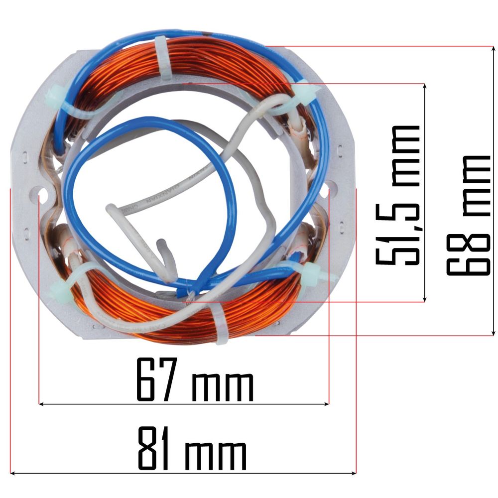 Stator za kutnu brusilicu PM-SZK-3000T-SN slika 3