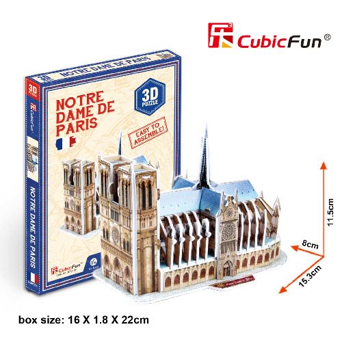 Cubicfun Puzzle Notre Dame De Paris S30 slika 1