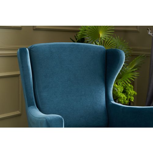 Atelier Del Sofa Fotelja wing LOLA tirkizna, Lola Berjer - Turquoise slika 3