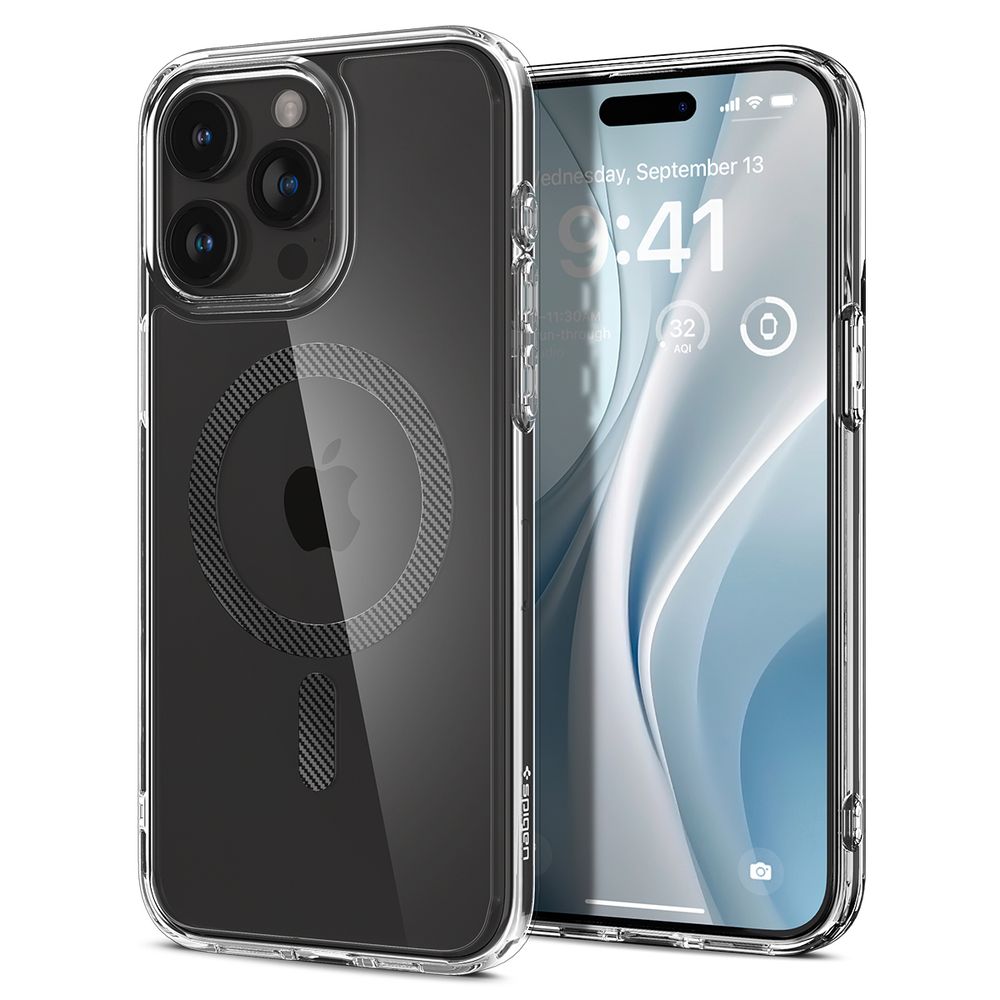 Spigen Ultra Hybrid MagSafe, carbon fiber - iPhone 15 Pro Max slika 1