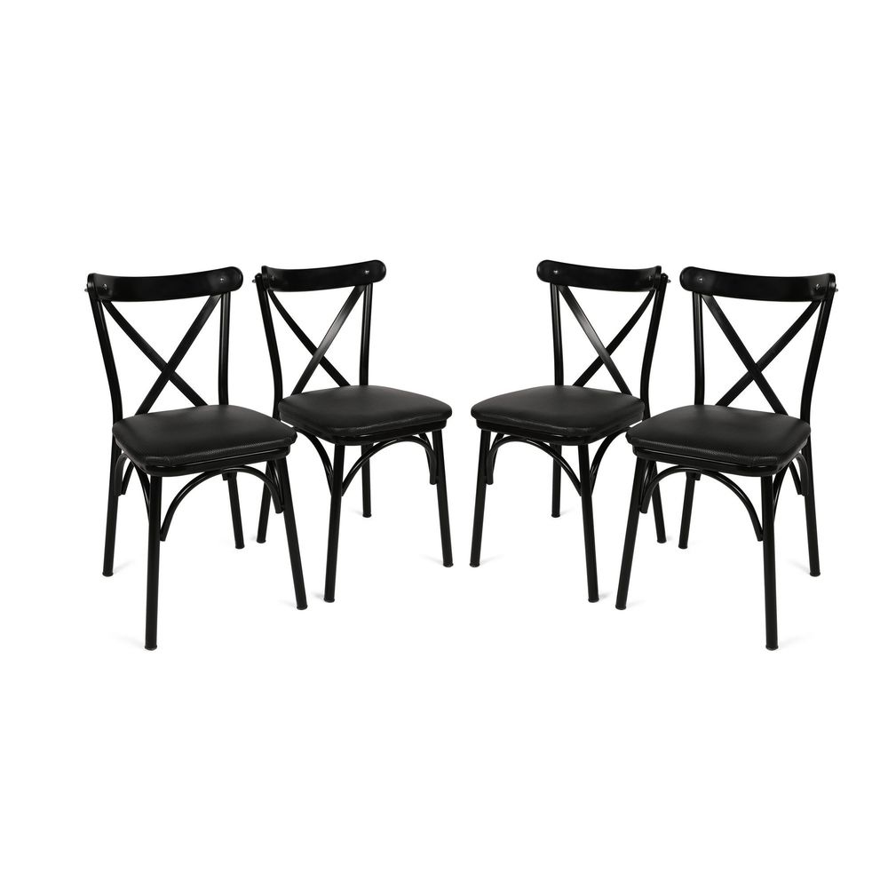 Ekol 1331 V4 Crni Set Stolica (4 Komada) slika 1