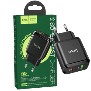hoco. Punjač kućni, brzi, PD 20W, QC3.0 18W - N5 Favor Black